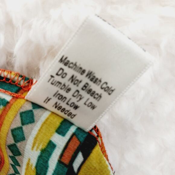 Blouse Size S Aztec Tribal Southwest Lightweight Boho Festival Boho Whimsycore - Picture 16 of 16